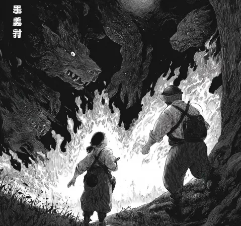 悬疑题材新作封面：雨夜中打着伞的剪影回头